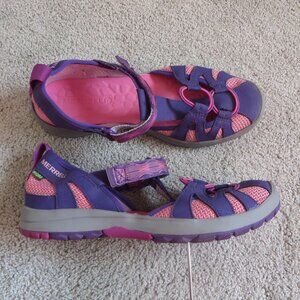 Merrell M-Hydro Mon 2.0 Youth Girl Sandals Size 6M Purple/Pink Velcro #MK1160850